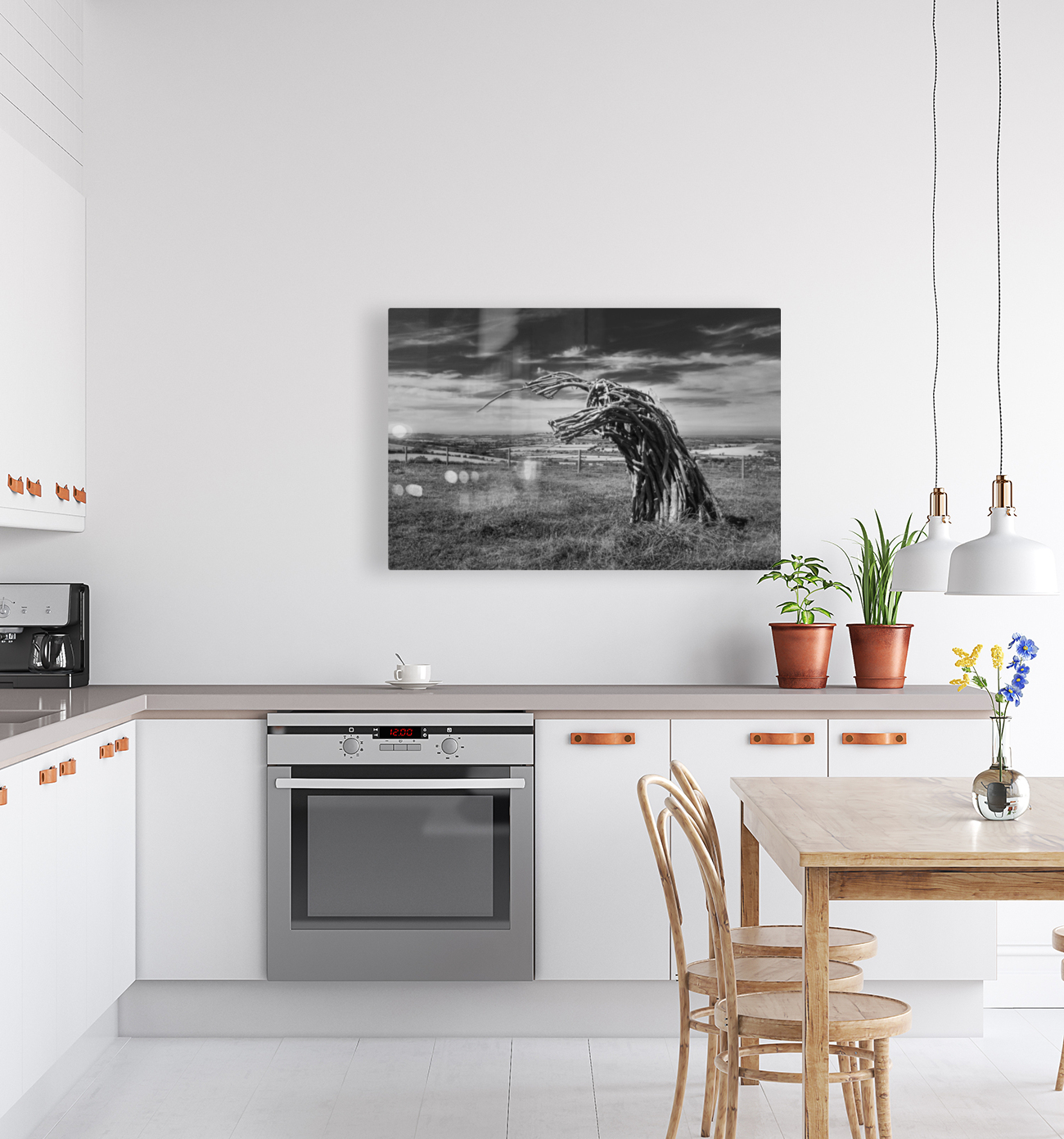 Traditional green man woven from branches Reproduction