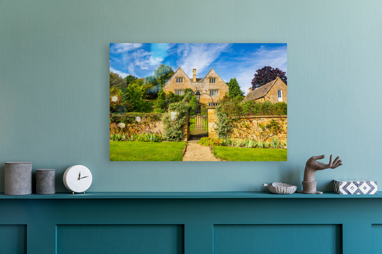 Old cotswold stone house in Ilmington Reproduction