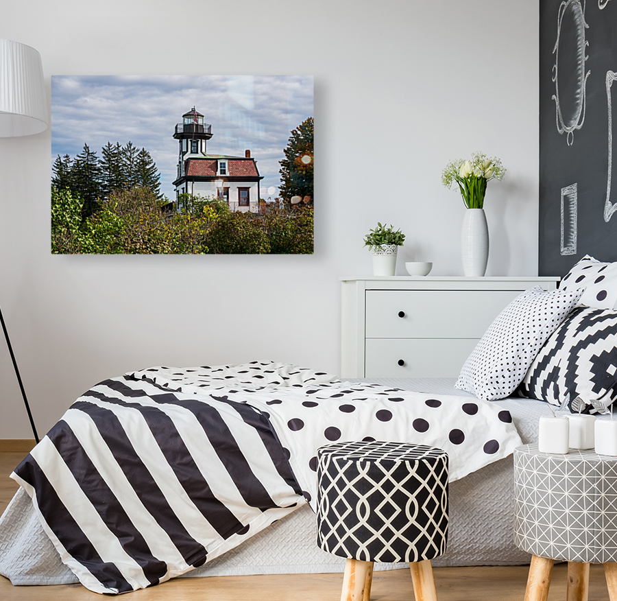 Old Colchester Reef lighthouse in Shelburne Reproduction