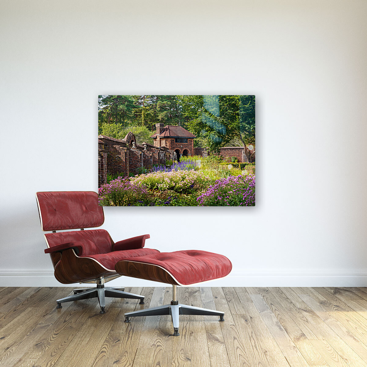 Brick walled garden for vegetables and flowers at Fort Reproduction