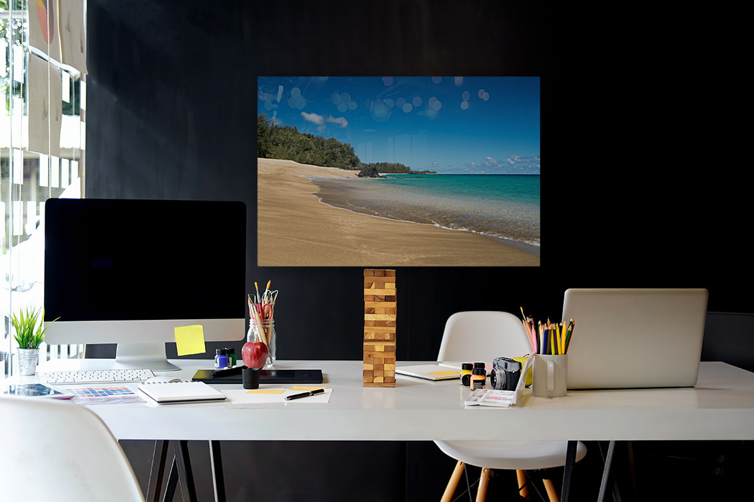 Lumahai Beach Kauai on calm day Reproduction