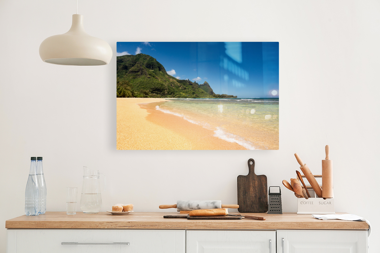 Tunnels beach on the north shore Kauai Reproduction