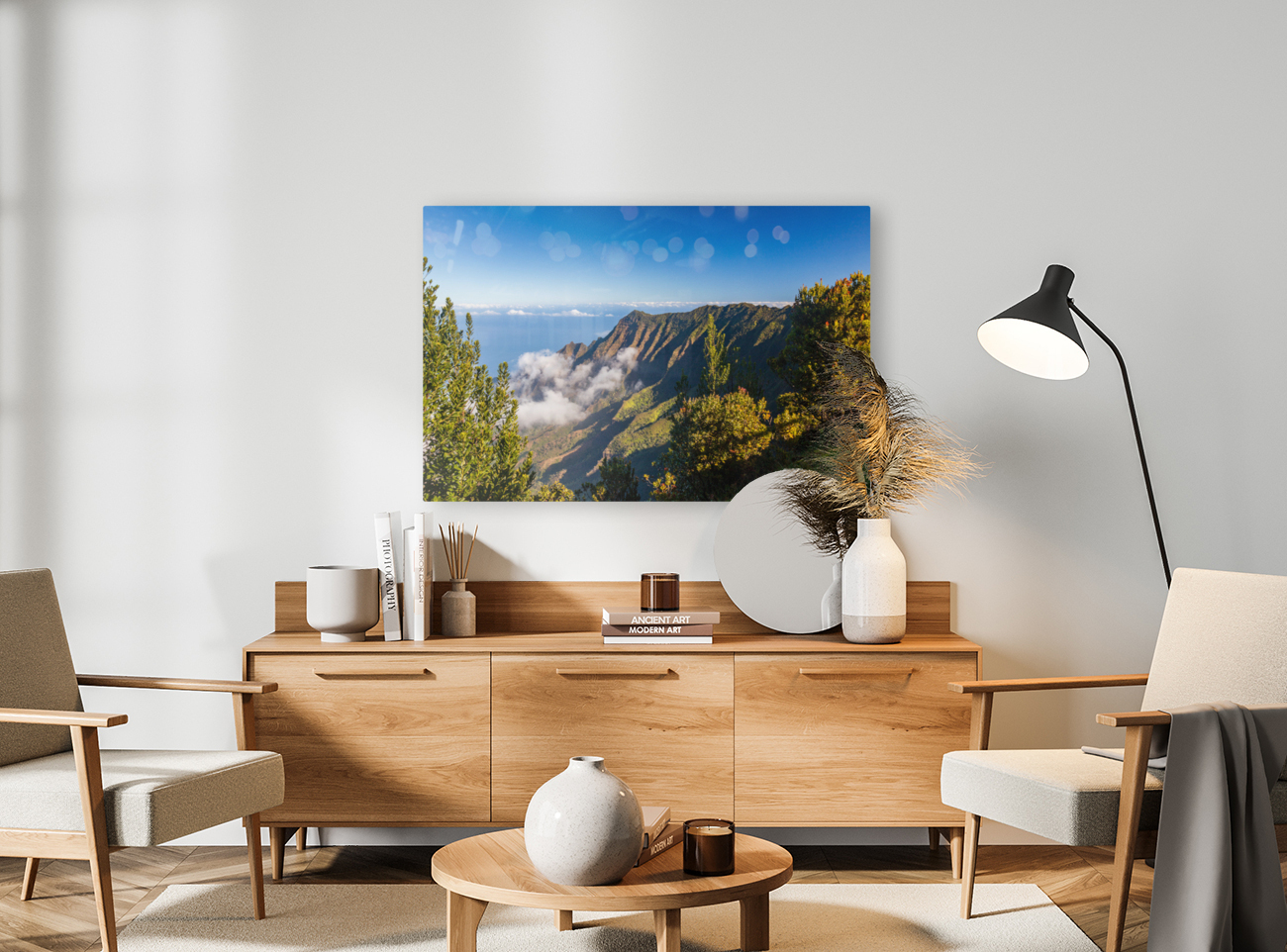 Pilea Trail overlooking Kalalau Valley in Kauai Reproduction