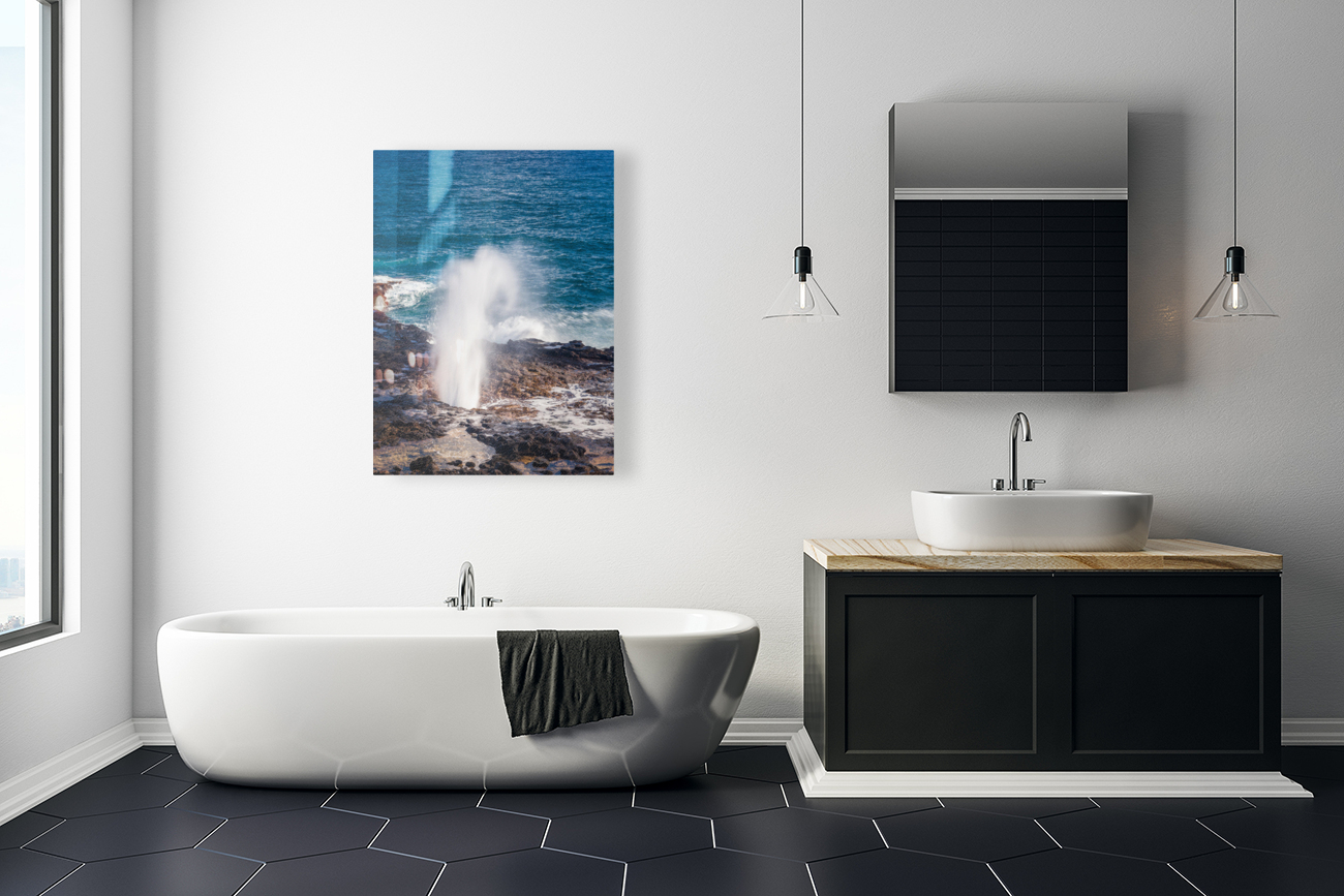 Spouting Horn off Poipu in Kauai Reproduction