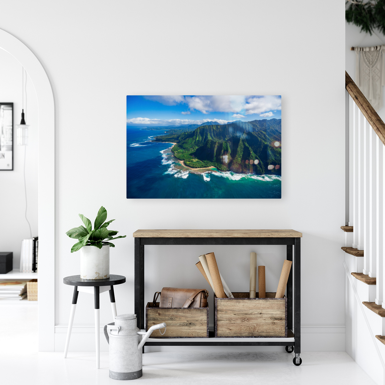 Garden Island of Kauai and Kee Beach Reproduction