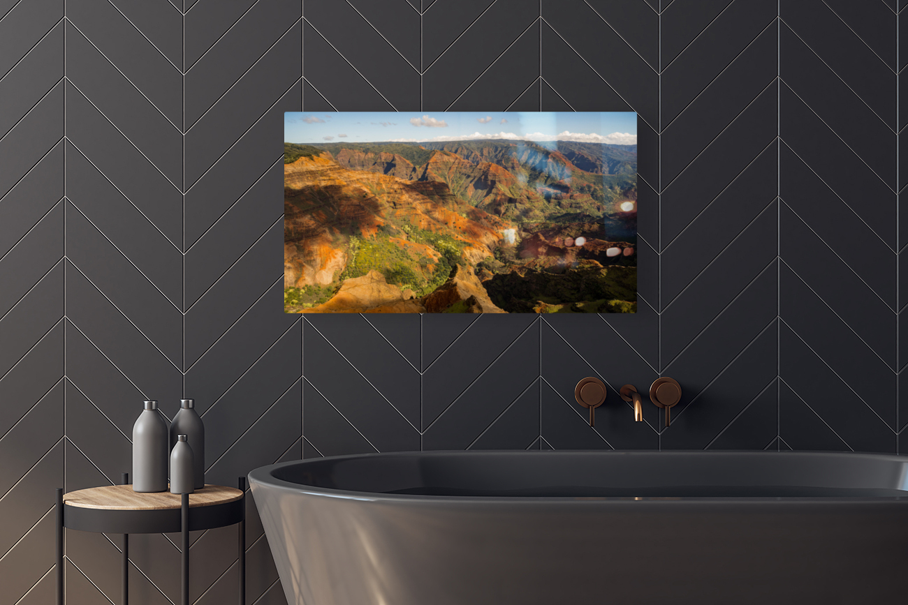 Garden Island of Kauai from helicopter tour Reproduction