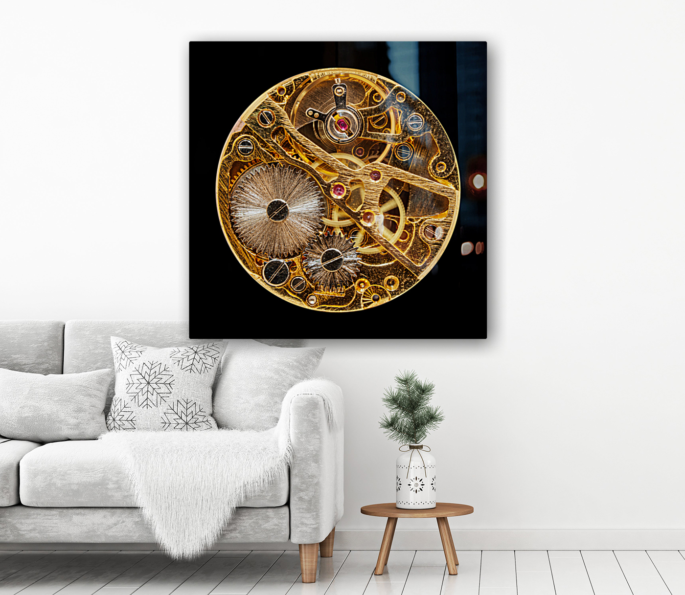 Interior of antique mechanical watch Reproduction