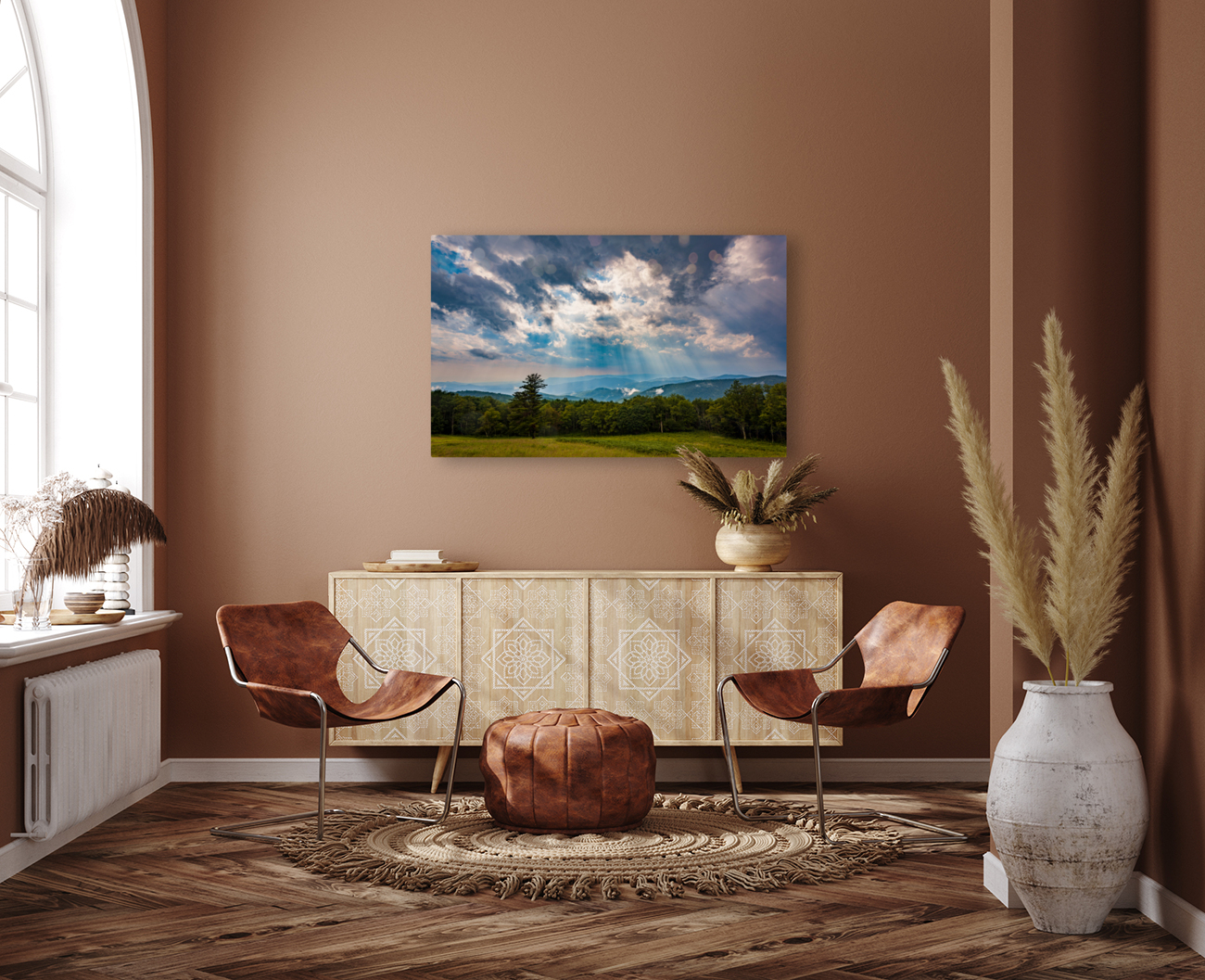 Storm over Blue Ridge Mountains Reproduction