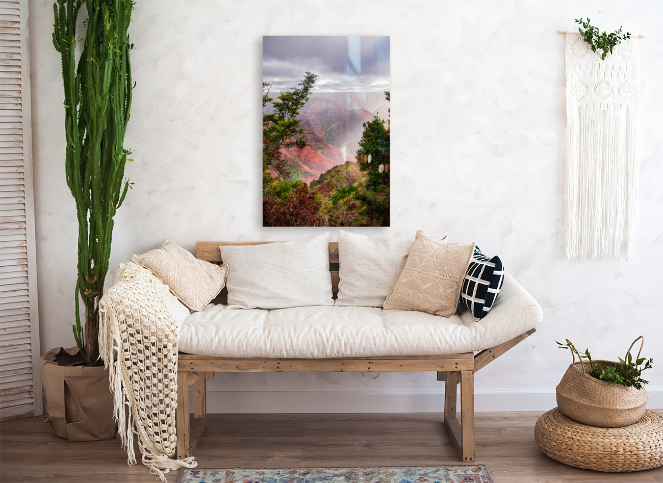 Vertical Waimea Canyon Kauai  Reproduction