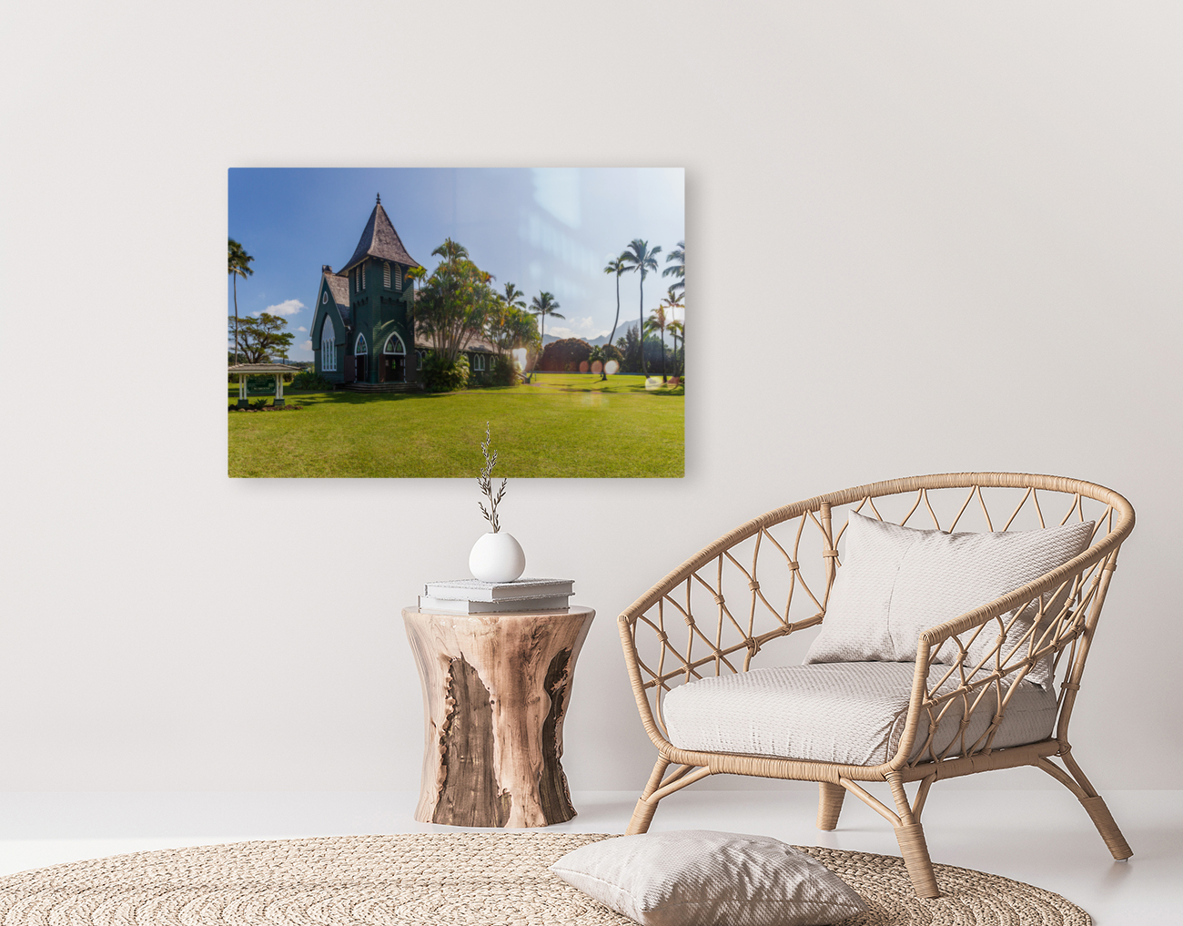 Mission Church in Hanalei Kauai Reproduction