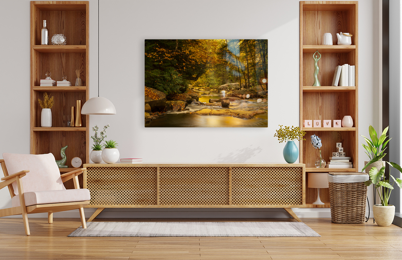 View down Deckers Creek near Masontown Reproduction