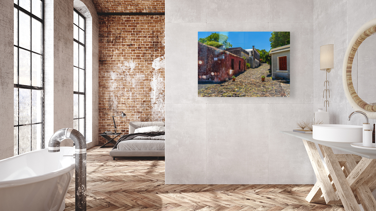 Street of Sighs in historical town of Colonia del Sacramento Reproduction