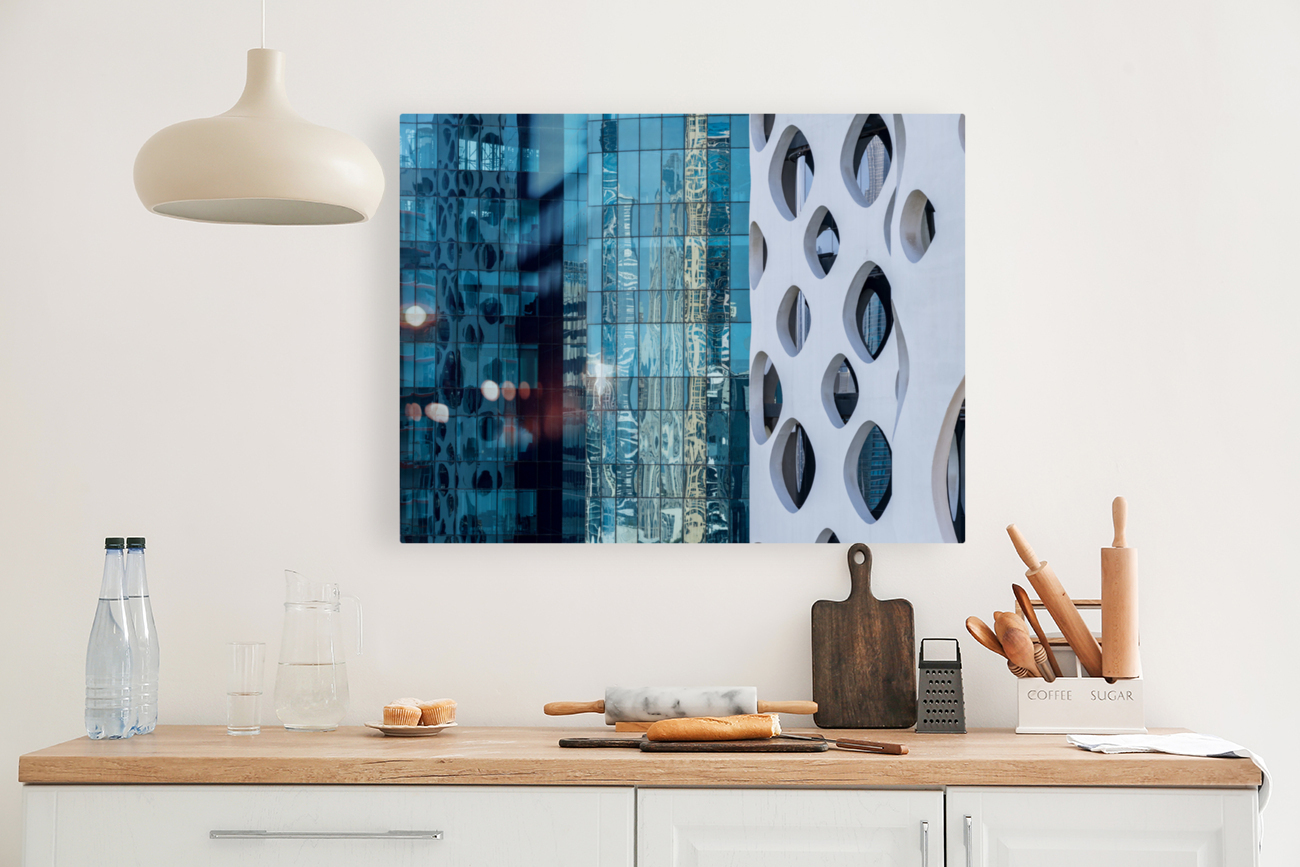 Detail of different designs on apartments in Business Bay Dubai Reproduction