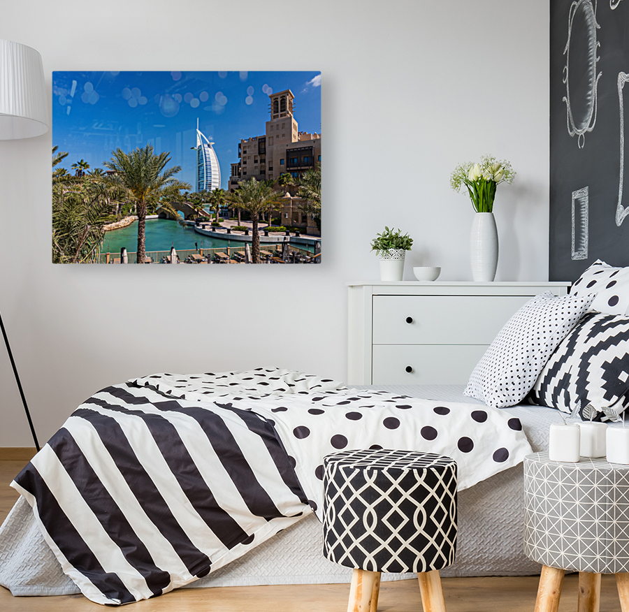 Artificial waterways around Souk Madinat Jumeirah in UAE Reproduction