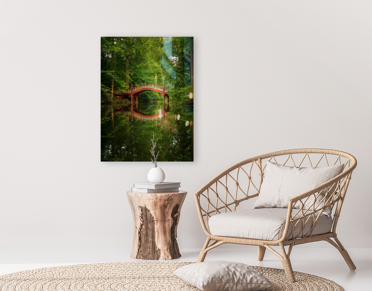 Crim Dell bridge at William and Mary college Reproduction