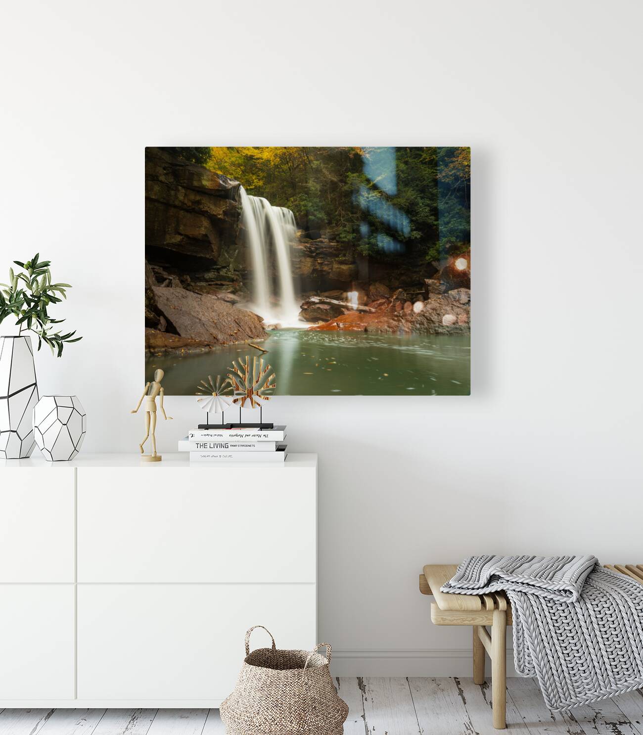 Douglas Falls near Blackwater Canyon trail near Thomas WV Reproduction