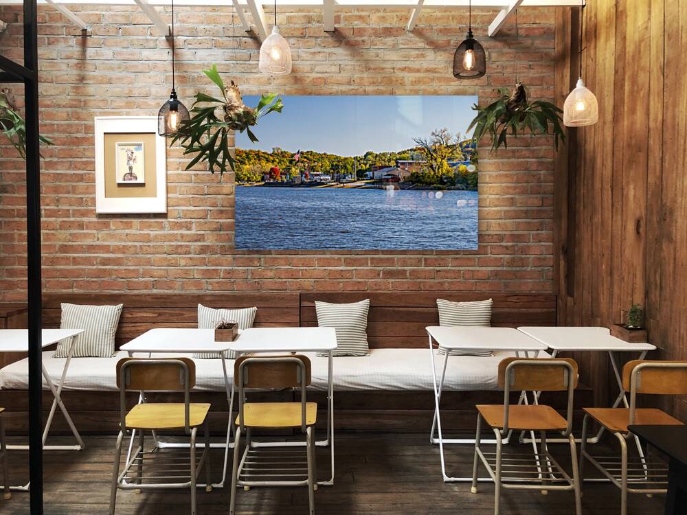 The small town of Louisiana MO on the banks of the Mississippi R Reproduction