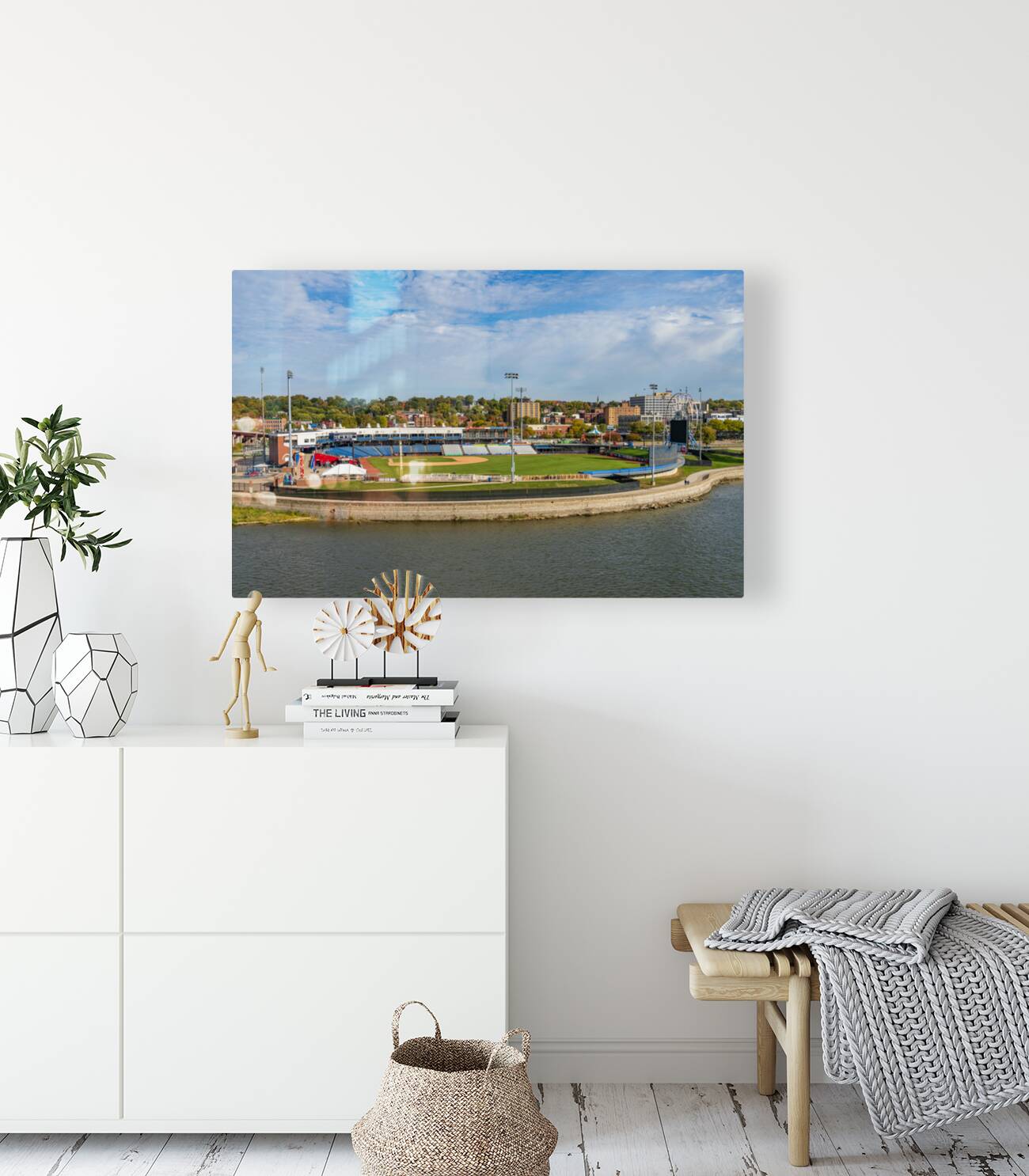 Baseball field of Modern Woodmen Park in Davenport Iowa Reproduction