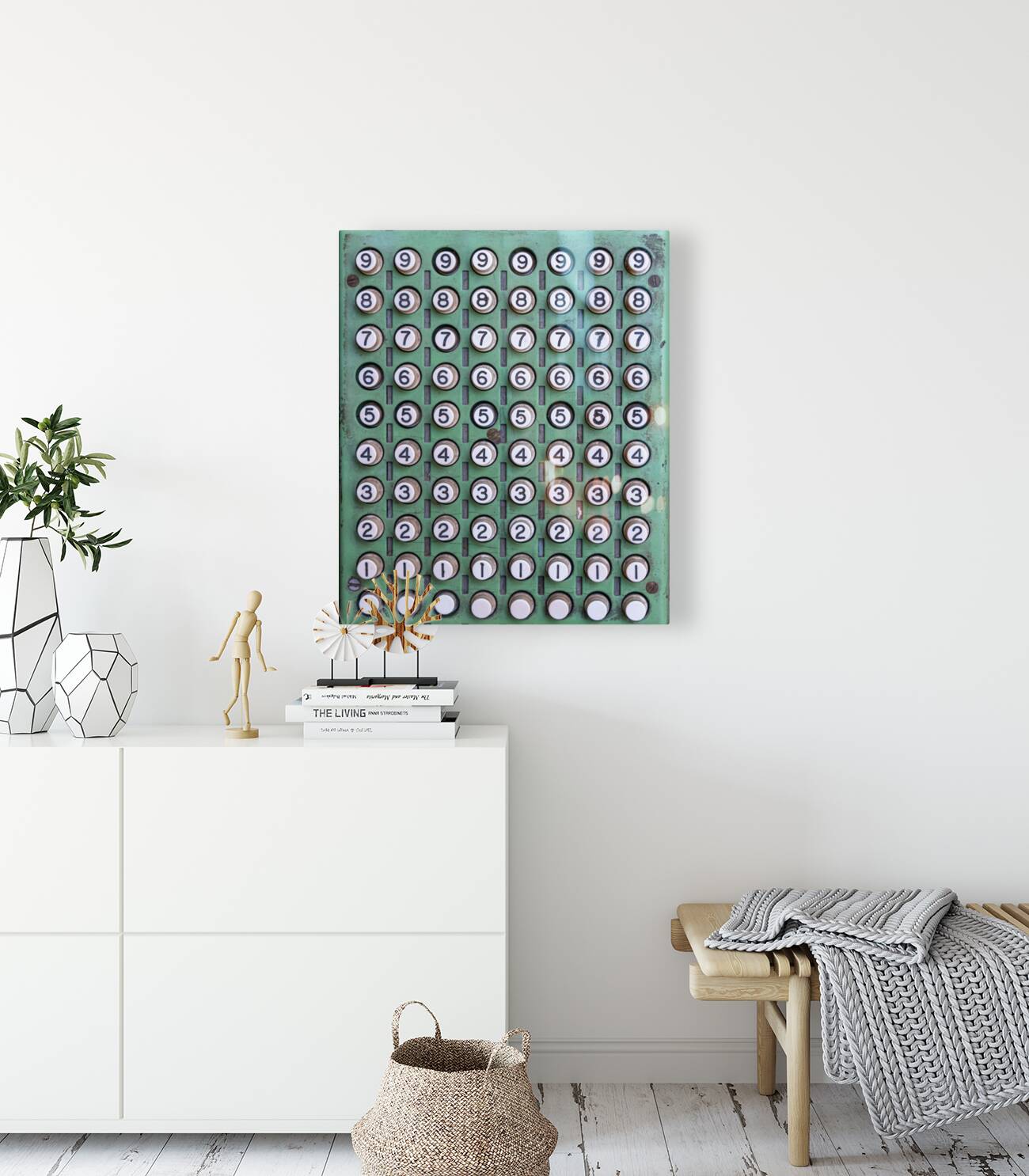 Keys of antique mechanical accounting or counting machine Reproduction