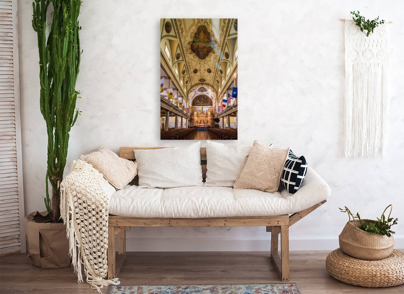 Interior of Cathedral Basilica of Saint Louis in New Orleans LA Reproduction