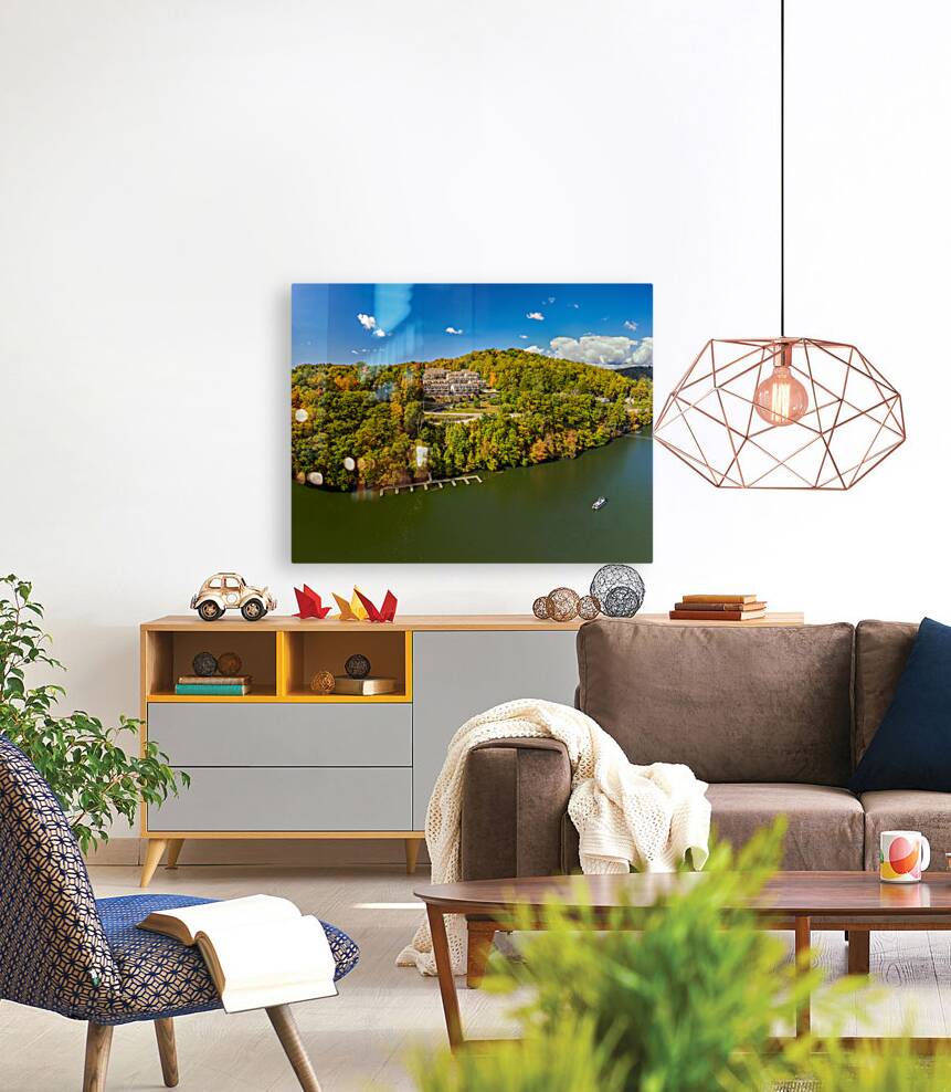 Falls colors surround townhouse development by Cheat Lake in Mor Reproduction