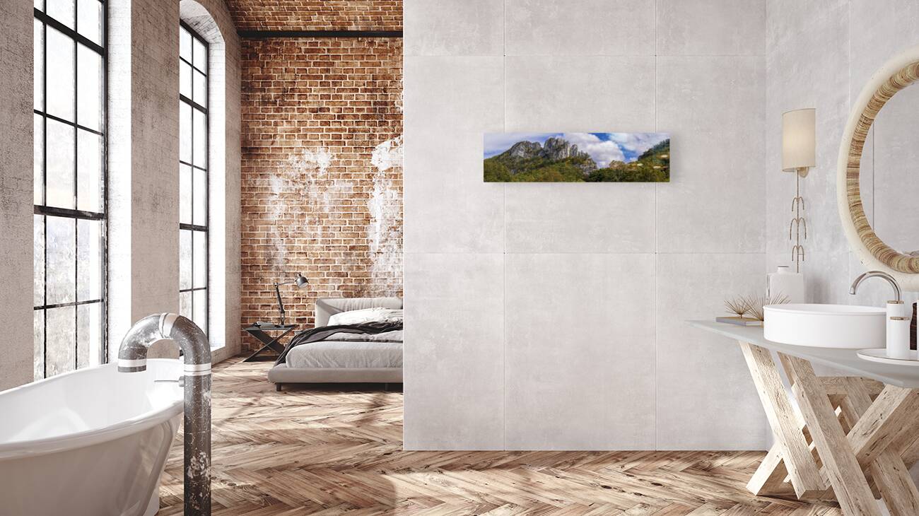 Seneca Rocks in West Virginia Reproduction