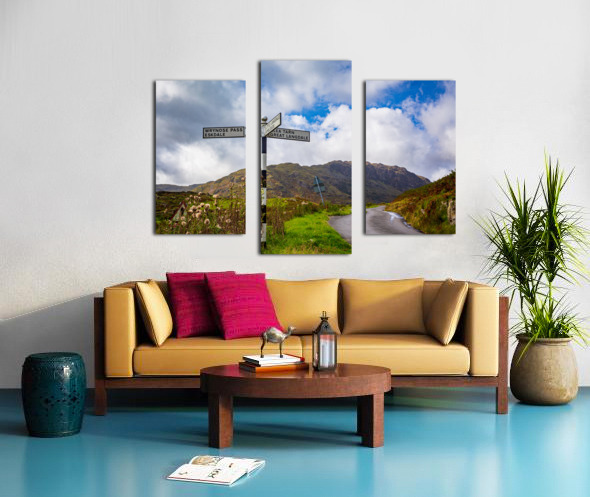 Langdale sign in english lake district Impression sur toile