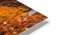Aerial view of Smugglers Notch with fall trees in Vermont HD Metal print