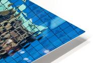Complex reflections of a modern skyscraper in St Louis office bu HD Metal print