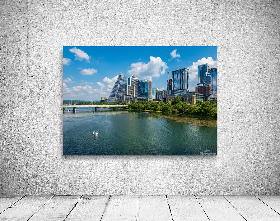 Office Towers View - Austin cityscape across Lady Bird Lake Wall Preview