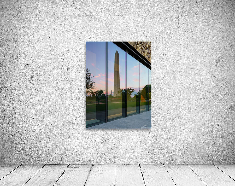 Reflection of Washington in African American Museum Wall Preview