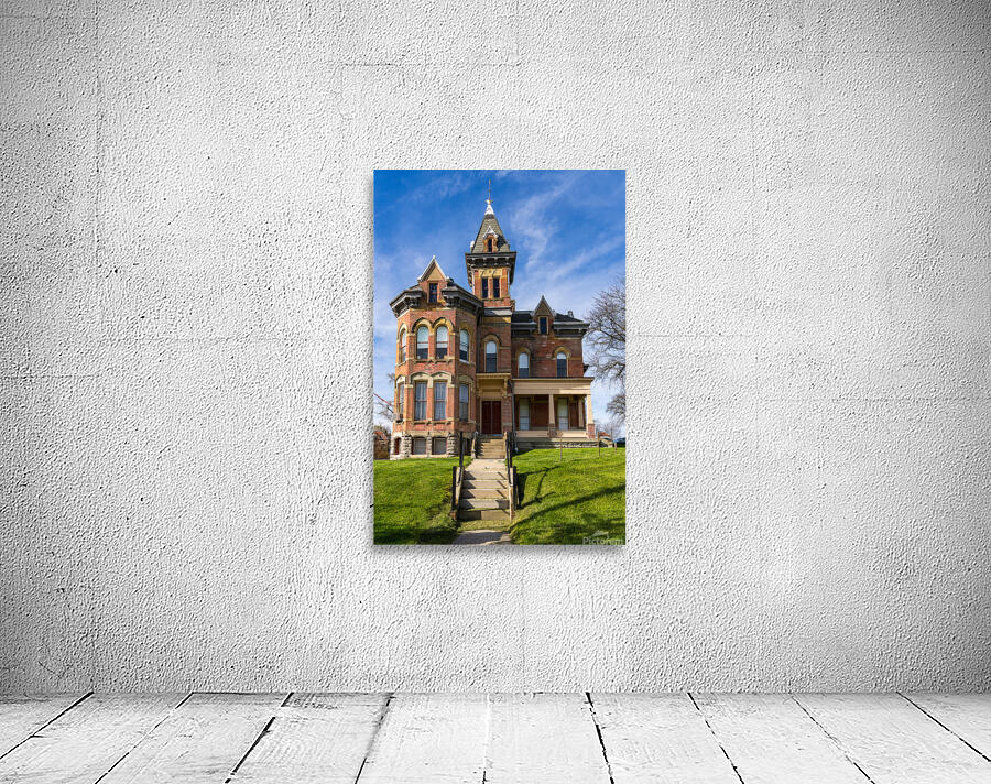 Facade of the historic Delaware County Sheriff home and jail Wall Preview