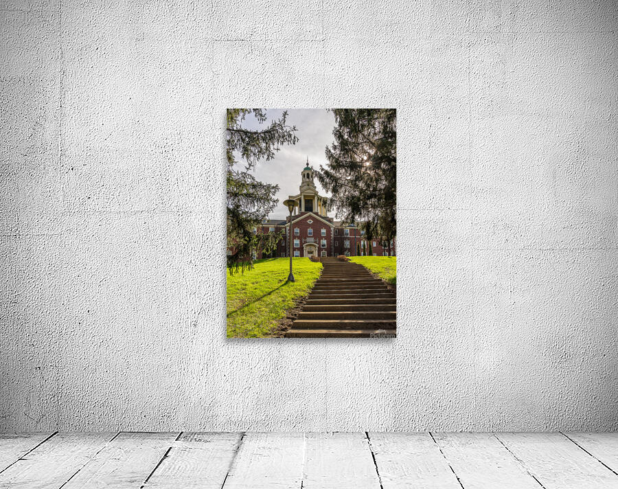 Facade of iconic Stuyvesant Hall at Ohio Wesleyan University Wall Preview