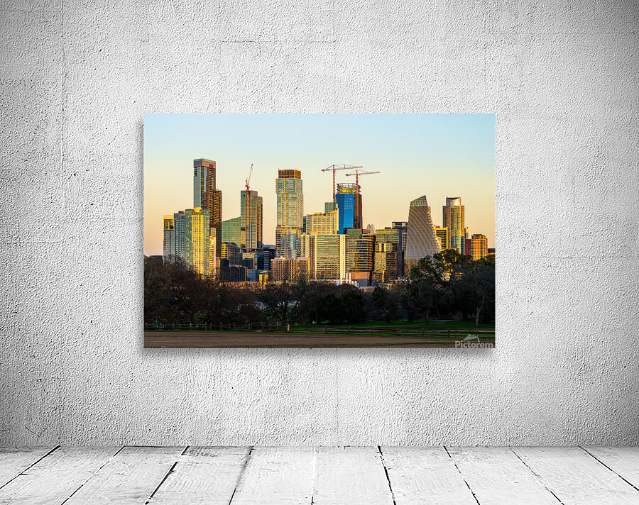 Cityscape of downtown Austin from the west in Zilker park 2025 Wall Preview