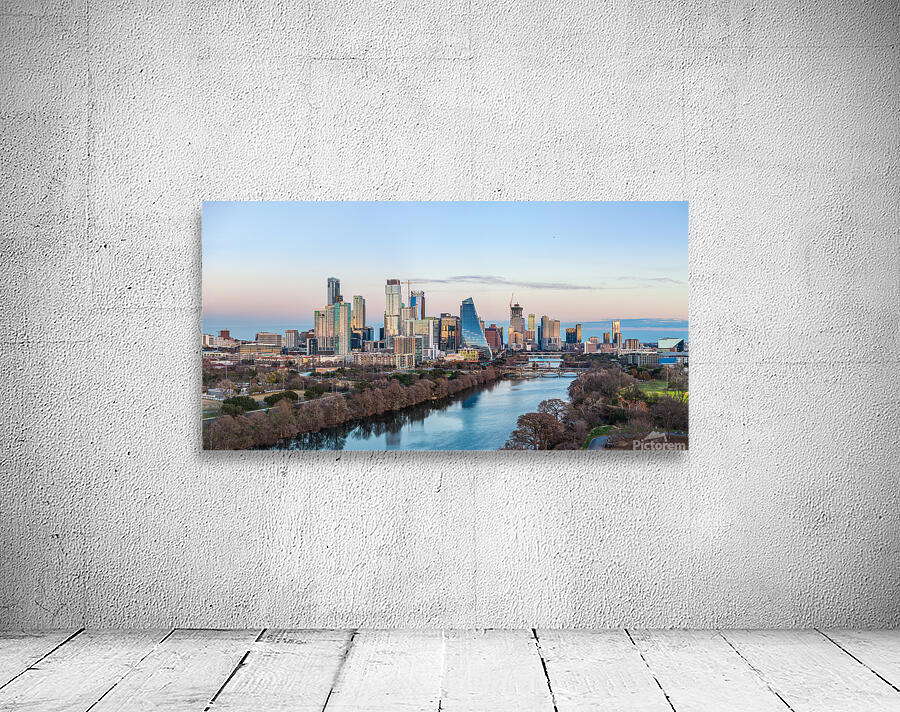 Cityscape of downtown Austin from the west in Zilker park 2025 Wall Preview
