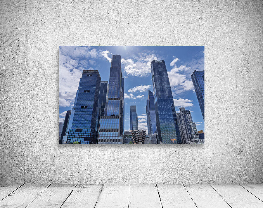 Tall office and apartment buidlings above Hudson Yards in New Yo Wall Preview