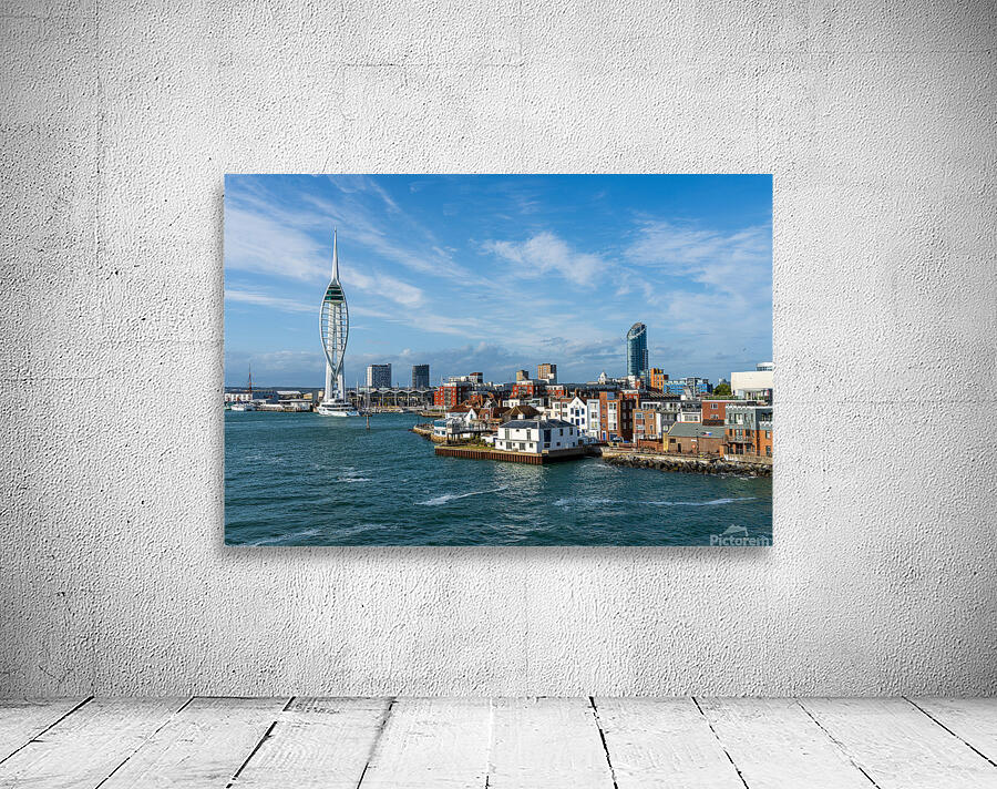 Spinnaker tower overlooks the harbor at Portsmouth with luxury y Wall Preview