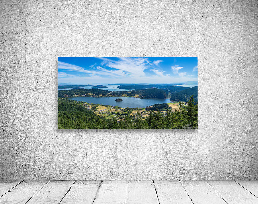 View from Mt Erie on Fidalgo Island south towards Whidbey Island Wall Preview