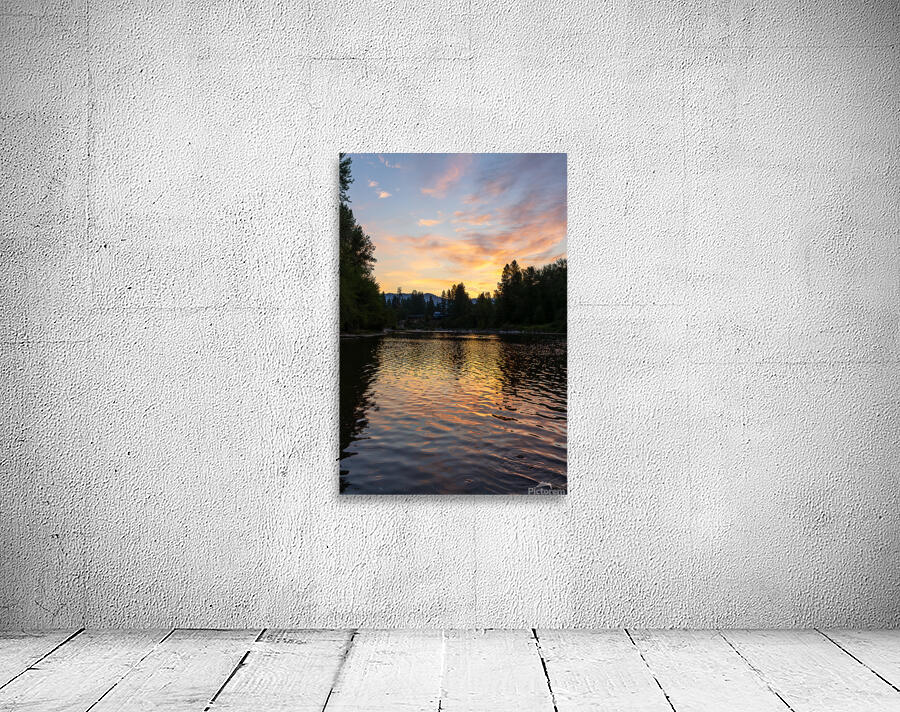 Sunrise over Wenatchee River in Leavenworth Washington State Wall Preview
