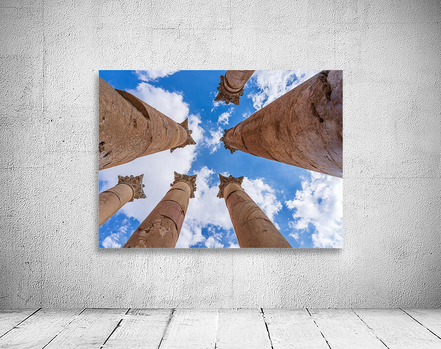 Columns of Artemis at Jerash a Greco Roman well preserved city  Wall Preview