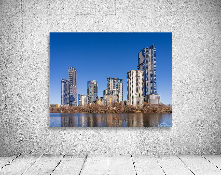 Rainey Street development Austin Texas from lake Wall Preview