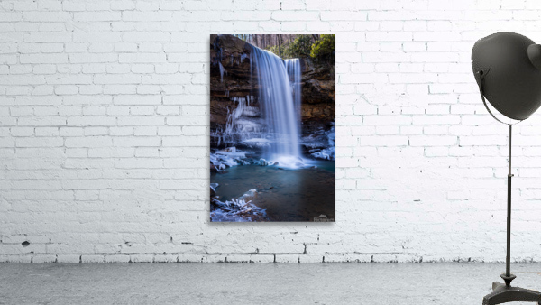 Cool as Cucumber Falls in winter Wall Preview