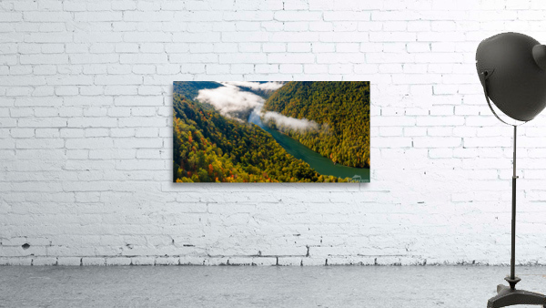 Narrow gorge of the Cheat River upstream of Coopers Rock State Park Wall Preview