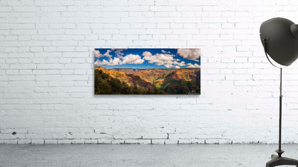 Panorama of the Waimea Canyon on Kauai Wall Preview