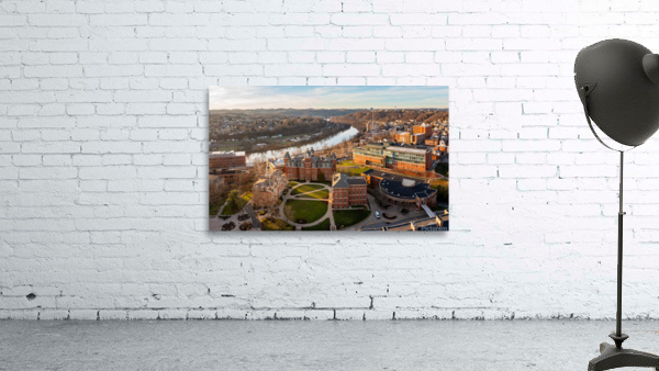 Aerial panorama of the Woodburn Circle at the university  Wall Preview