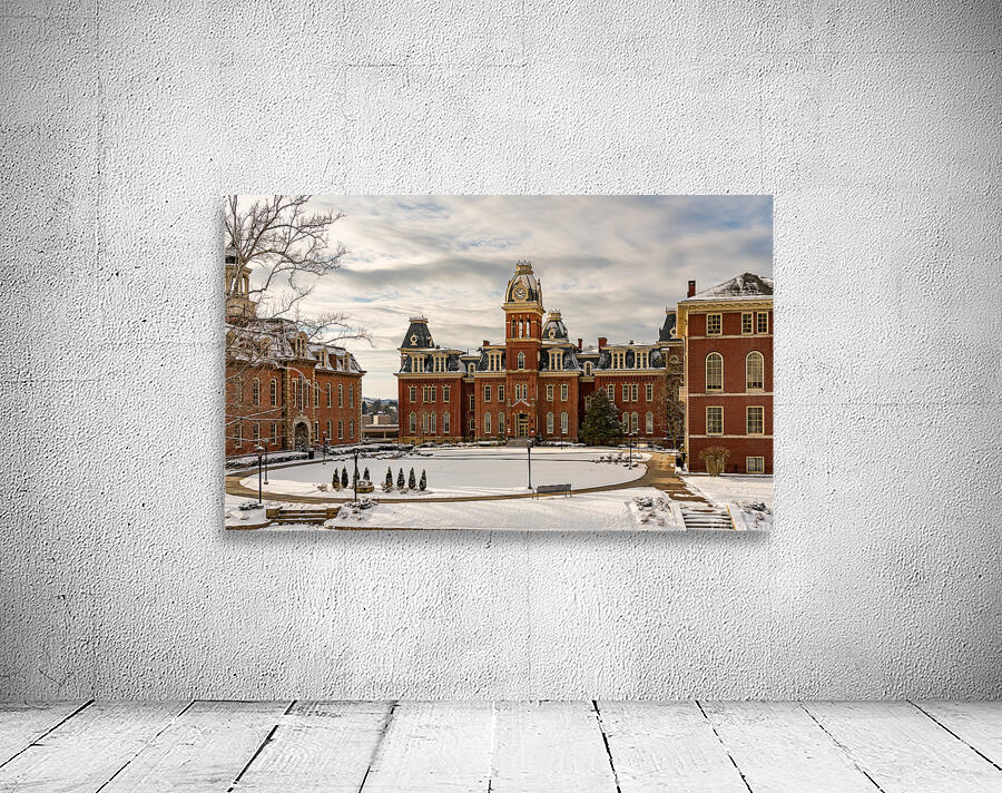 Woodburn Hall at West Virginia University in the snow Wall Preview