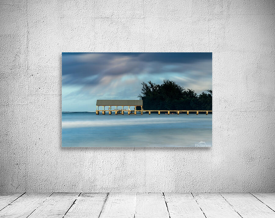 Dawn and sunrise at  Hanalei Bay on Kauai Hawaii Wall Preview