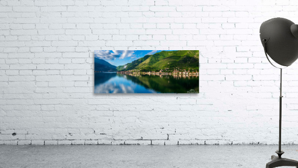 Town of Prcanj on the Bay of Kotor in Montenegro Wall Preview