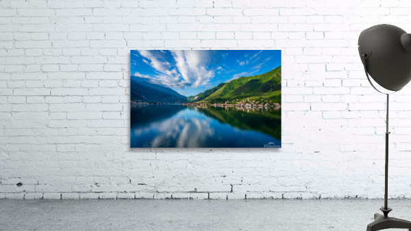 Town of Prcanj on the Bay of Kotor in Montenegro Wall Preview