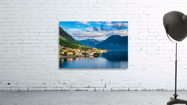 Town of Prcanj on the Bay of Kotor in Montenegro Wall Preview